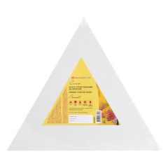 Холст на картоне "Сонет", треугольный, стороны 30 см, 280 г/м2, 100% хлопок, акриловый грунт, среднее зерно