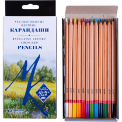 Набор профессиональных цветных карандашей «Мастер-Класс», 12 цветов
