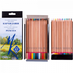 Набор профессиональных цветных карандашей «Мастер-Класс», 24 цвета в картоне