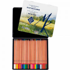 Набор профессиональных цветных карандашей «Мастер-Класс», 24 цвета в жестяной упаковке