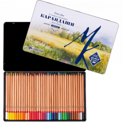 Набор профессиональных цветных карандашей «Мастер-Класс», 36 цветов