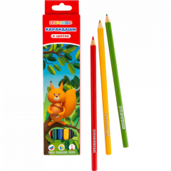 Набор цветных карандашей «Цветик», 6 цветов