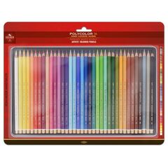 KOH-I-NOOR Набор карандашей художественных цветных Polycolor 3825, металл.коробка, 36 цветов в блистере с подвесом