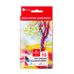 Набор масляной пастели Gioconda "KOH-I-NOOR" 8312 в картонной упаковке, L=60 мм, D=9 мм, 12 цветов 