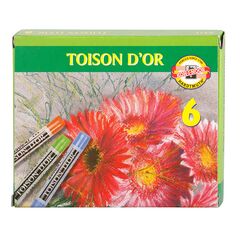 Набор пастели мягкой художественной Toison D'or "KOH-I-NOOR" 8511 круглая, в картонной коробке, 6 цветов