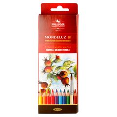Набор акварельных цветных карандашей Mondeluz "KOH-I-NOOR" 3717 в картонной коробке, 18 цветов