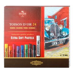 Набор пастели экстра мягкой художественной Toison D'or "KOH-I-NOOR" 8554 круглая, в картонной коробке, 24 цвета