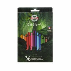 KOH-I-NOOR 3595 (36) Набор цветных карандашей "Динозавр", 36 цветов, картон