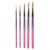 Набор кистей из синтетики Decola №5, 5 шт (№ 1, 4, 8, 10, 12 круглая, короткая ручка), 3