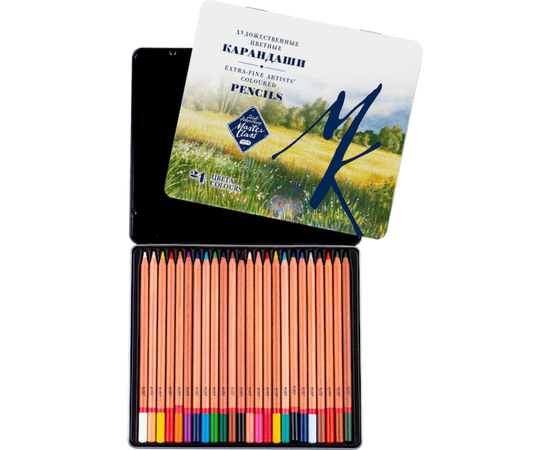Набор профессиональных цветных карандашей «Мастер-Класс», 24 цвета