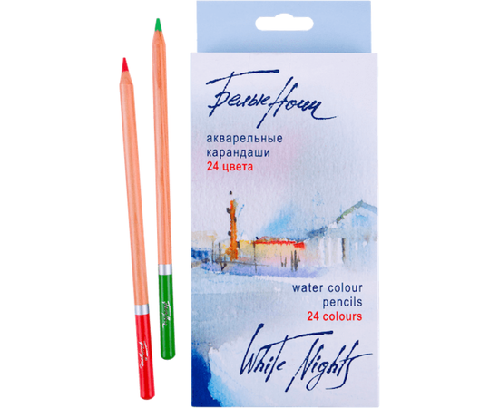 Набор акварельных карандашей «Белые Ночи», 24 цвета