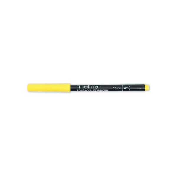 Линер FINELINER 7021, 0,3мм, желтый темный