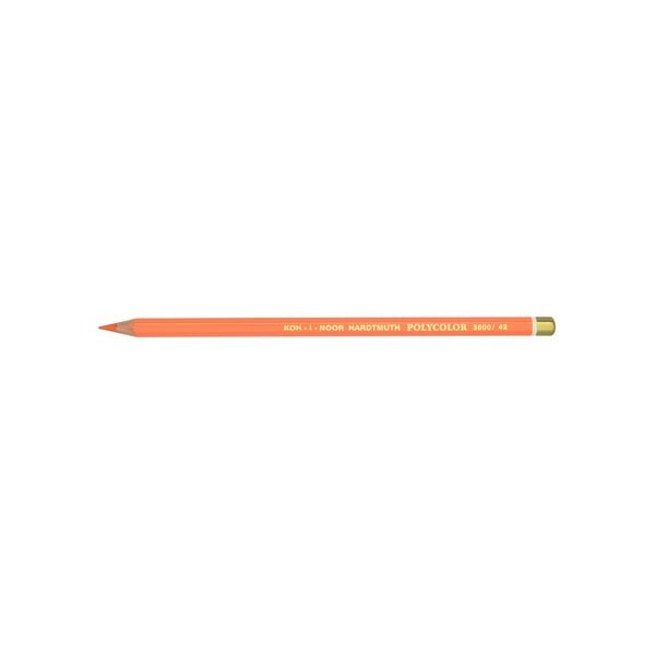 Карандаш цветной художественный POLYCOLOR 3800, хром оранжевый
