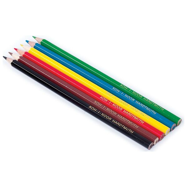 KOH-I-NOOR 3551 (6) Набор цветных карандашей "Животные", 6 цветов, картон, 2