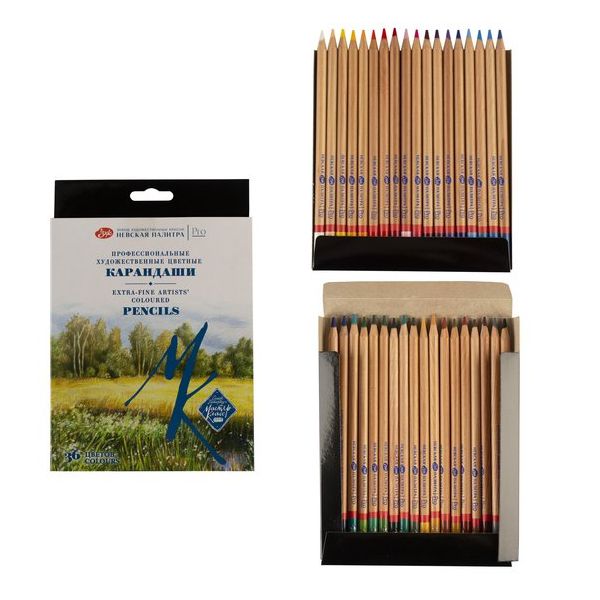 Набор профессиональных цветных карандашей "Мастер-Класс", 36 цветов, в картонной коробке, 5